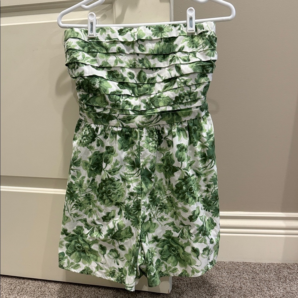 Abercrombie & Fitch Green Floral romper